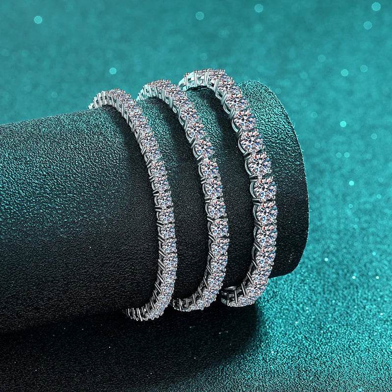 Bracelet Tennis Moissanite — Argent Sterling S925 | L'éclat d'un diamant, au quotidien