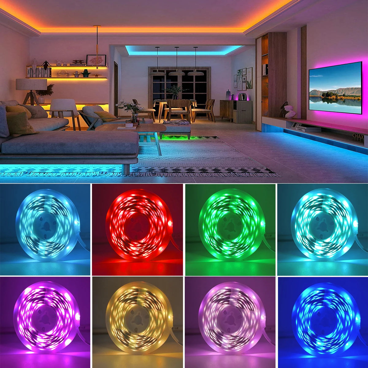 Ruban LED RVB NidLumin — L'ambiance de votre chambre, à votre humeur (5 à 30 m)
